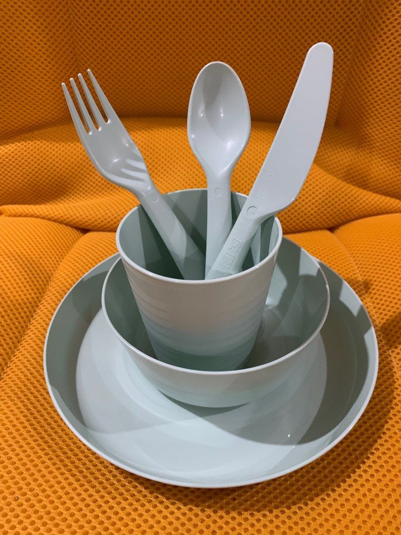 Baby / Children / Kids Tableware Dinnerware Cutlery Set (Category: Weaning & Toddler Feeding) located in Marikina City. Submitted by mom.open.cabinet (Listing ID 1226041750, Image 3). Description: BRAND: IKEA Selling it by set! MATERIALS & CARE: - Polypropylene plastic - Microwave-safe; heat food up to 100°C. - Dishwasher-safe up to 70°C. PRODUCT SIZE: - PLATE - Diameter:19 cm - BOWL: - Diameter: 12 cm - CUP: - Volume: 230 ml.