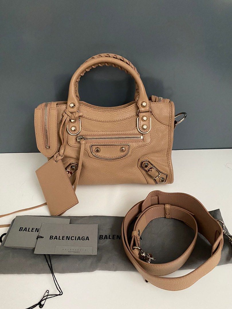 Balenciaga mini city store rose des sables