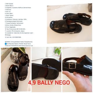 BALLY Men Sandal Like New Authentic 1000% Negotiable..