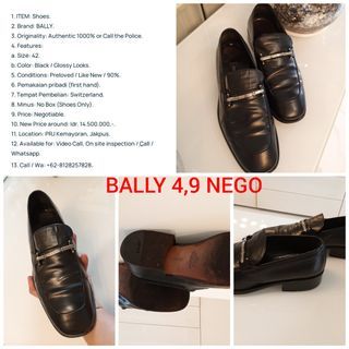 BALLY Men Shoes Like New 1000% Authentic NEGOTIABLE..