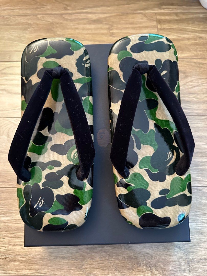 Bape Ape ABC Camo Japanese Sandals (M 25 - 27cm), 男裝, 鞋, 便服鞋