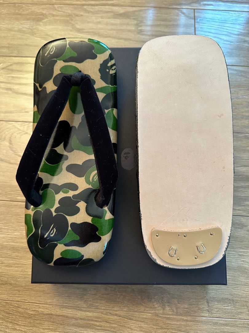 Bape Ape ABC Camo Japanese Sandals (M 25 - 27cm), 男裝, 鞋, 便服鞋