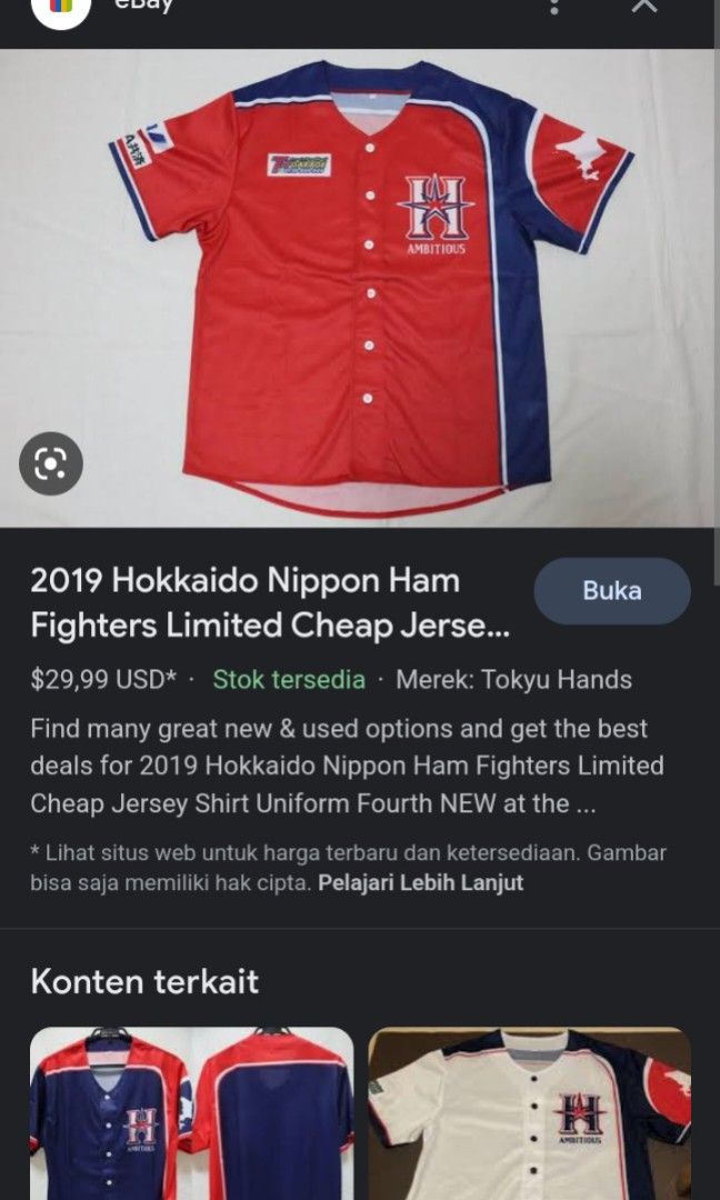 2019 Hokkaido Nippon Ham Fighters Limited Cheap Jersey Shirt Uniform Fourth  NEW