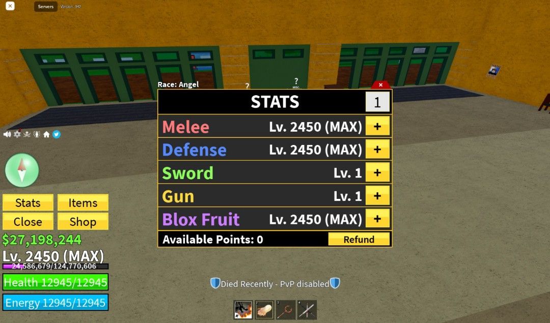 Blox fruit account maximum level including game pass