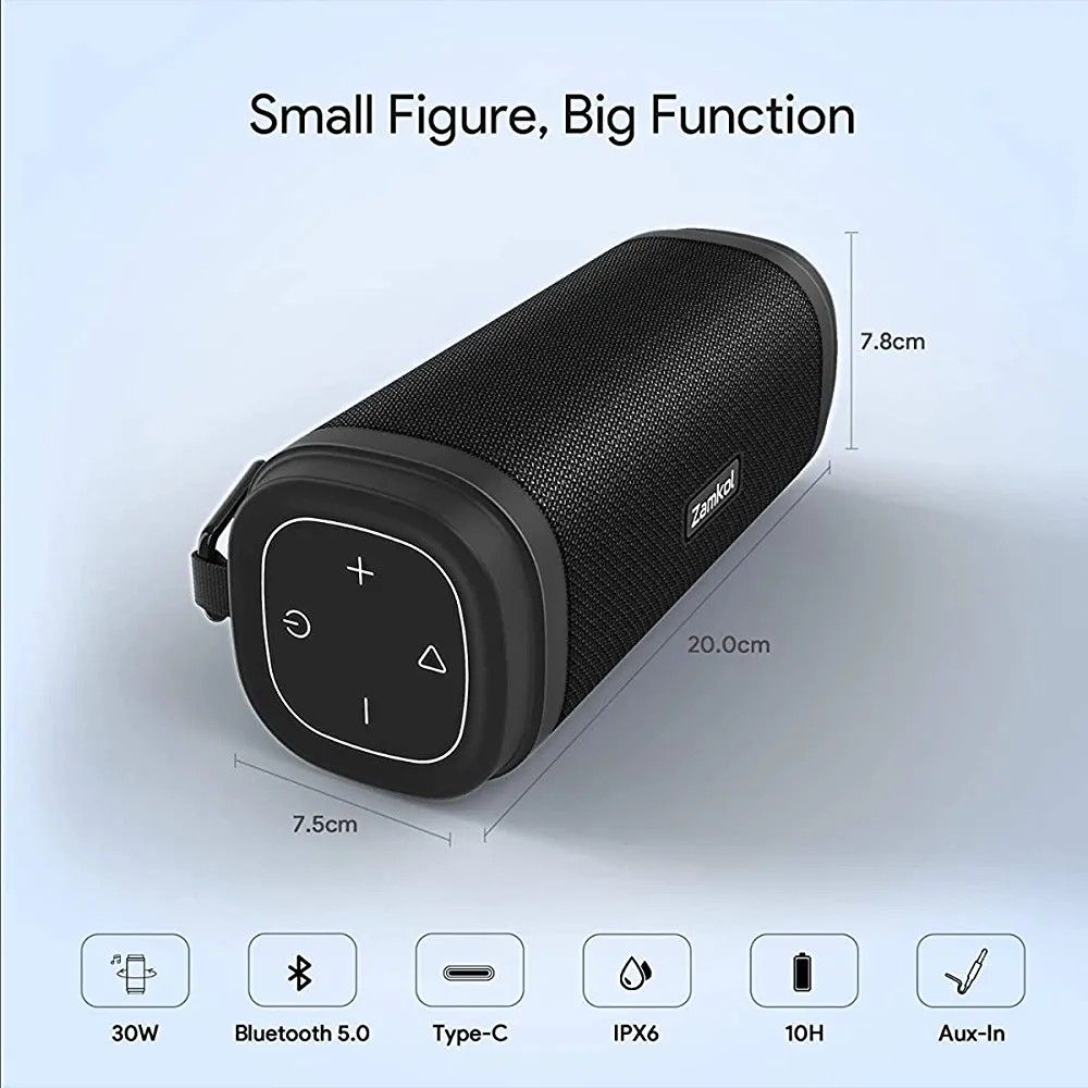 Zamkol discount bluetooth speaker