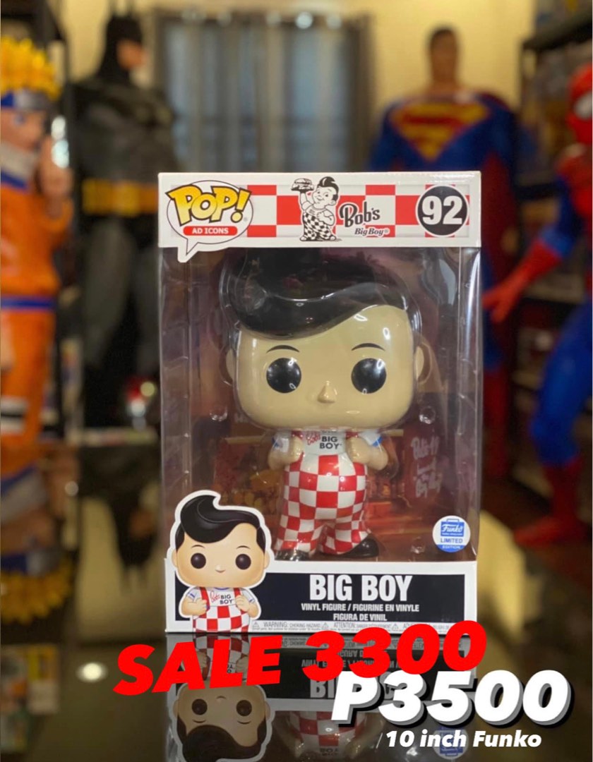 BOB'S BIG BOY FUNKO POP 10 Inch on Carousell