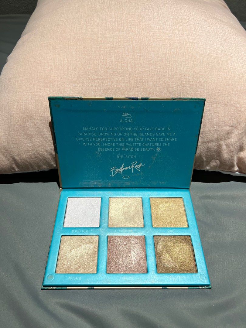 Bretman Rock x Morphe Highlighter Palette (Category: Makeup) located in Manila. Submitted by jensojuicy (Listing ID 1226073893, Image 1). Description: - Gift - Used lightly .