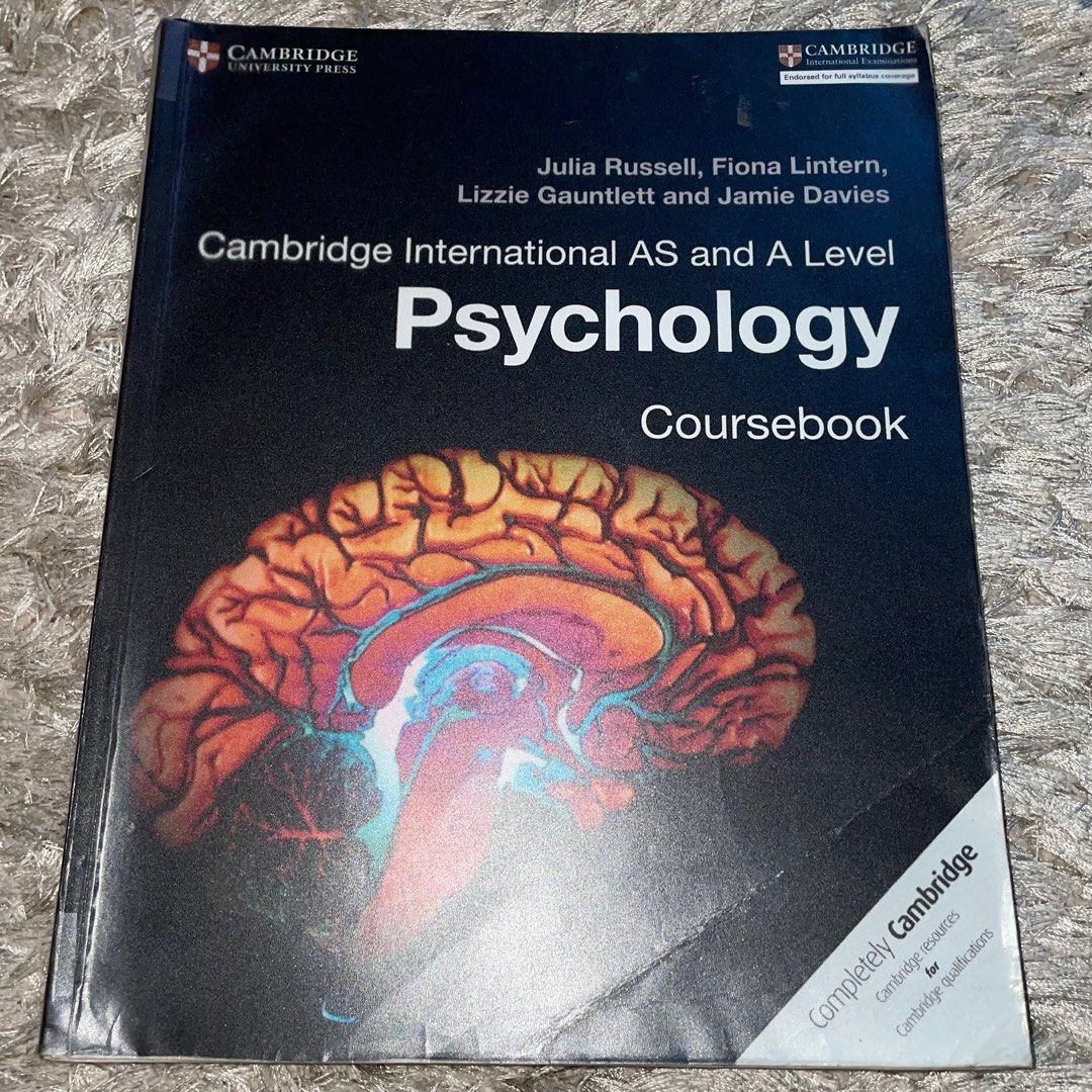 Cambridge International As A Level Psychology Coursebook Hobbies Cambridge International As A Level Psychology Coursebook Hobbies