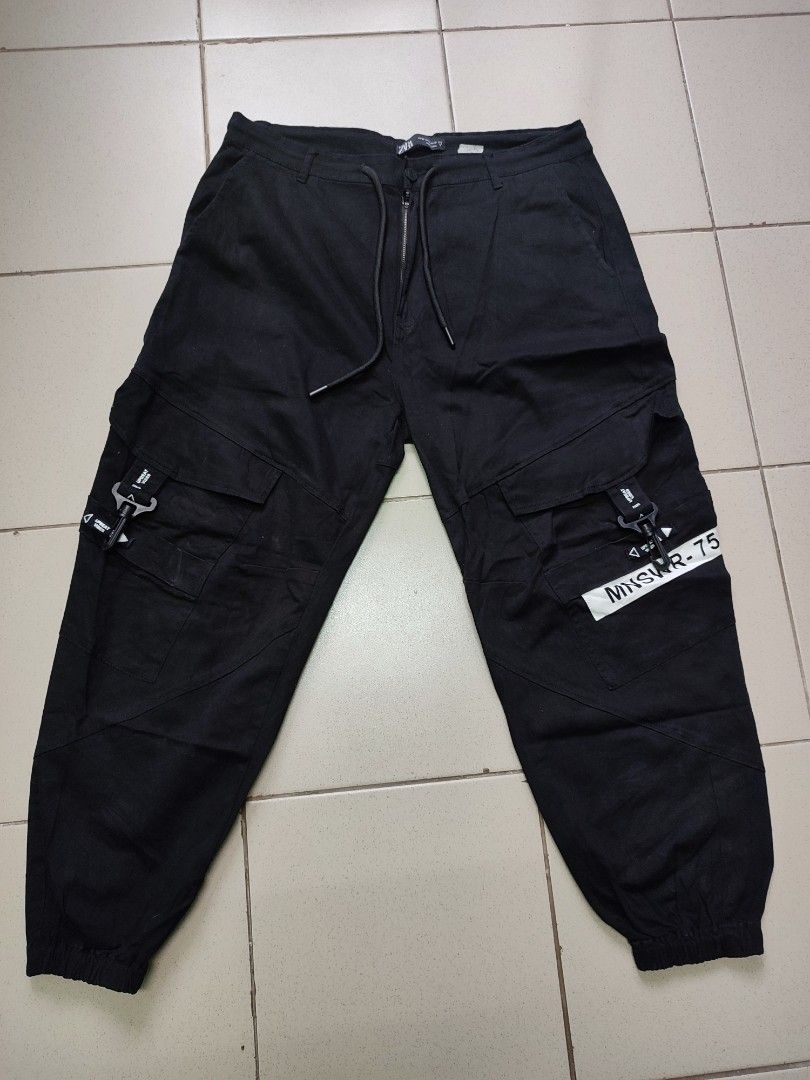 cargo pants zara 6poket, Men's Fashion, Bottoms, Trousers on Carousell