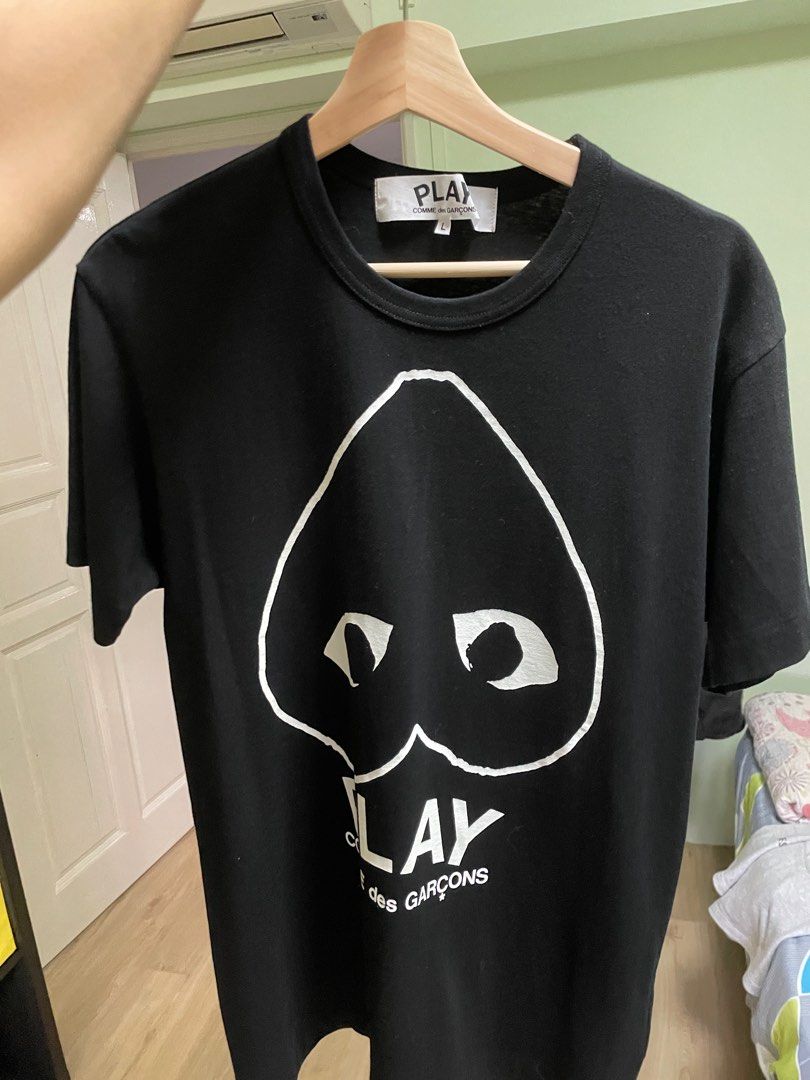 Inverted heart logo t-shirt comme des garçons play sales