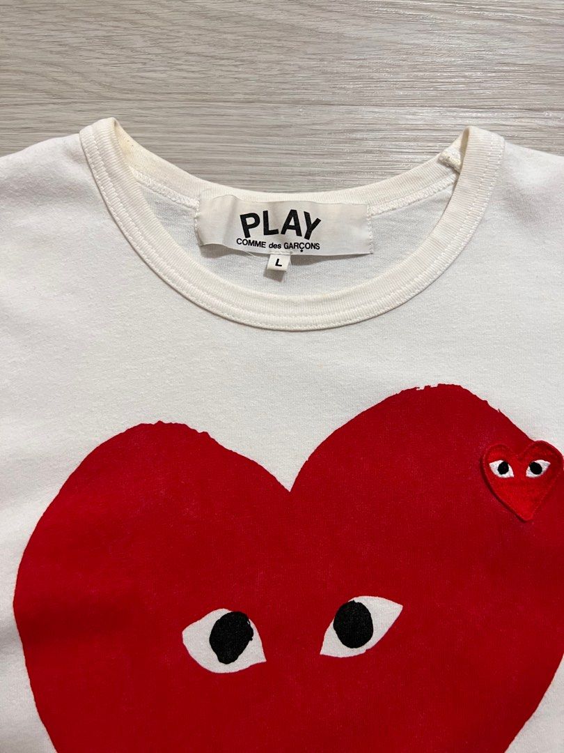 Cdg play t outlet shirt sale