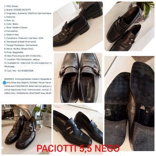 CESARE PACIOTTI Men Shoes Like New 1000% Authentic NEGOTIABLE..