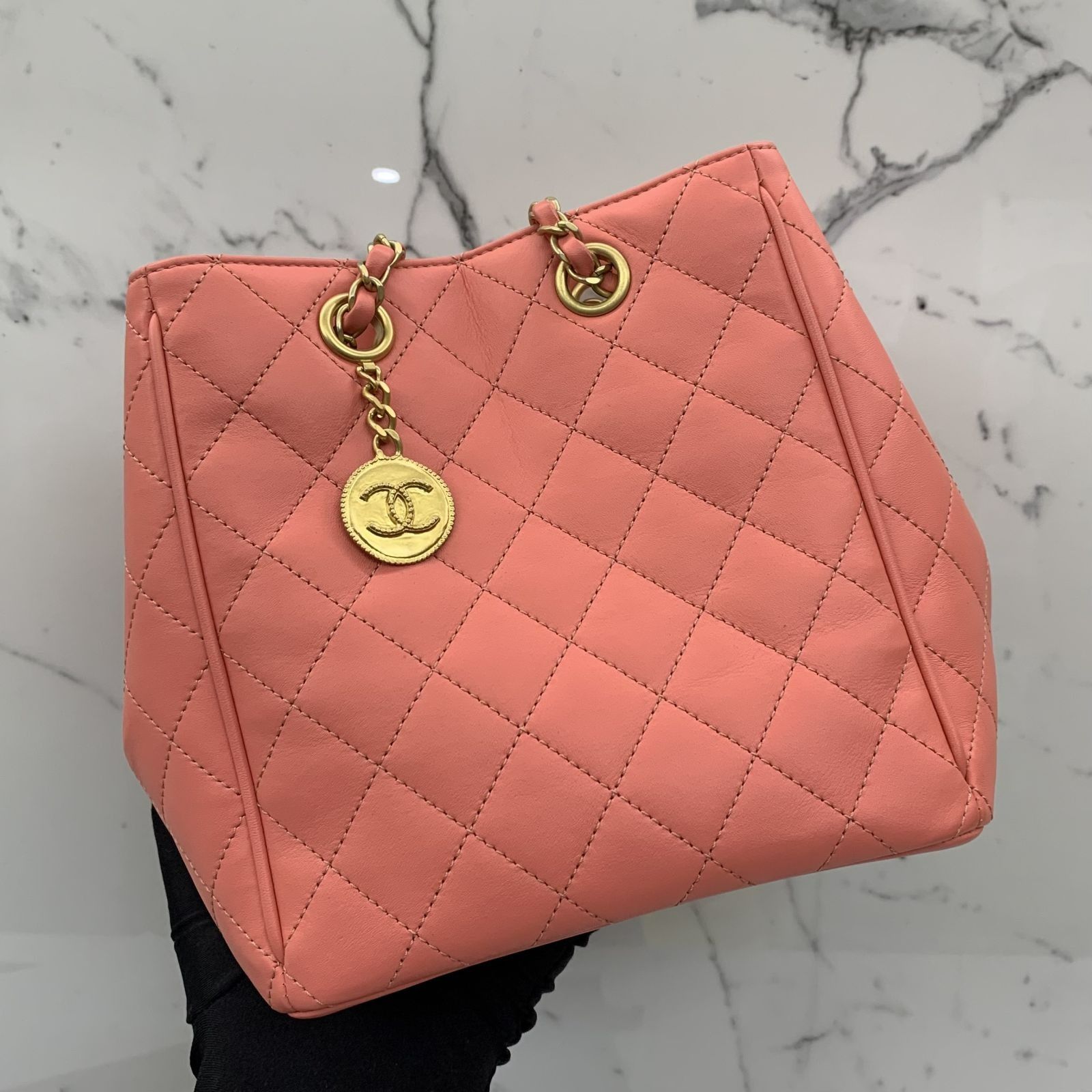 DISCOUNTED* CHANEL AS1844 LAMBSKIN PINK NO 30 CHAIN TOTE BAG 227037193 AL,  Luxury, Bags & Wallets on Carousell