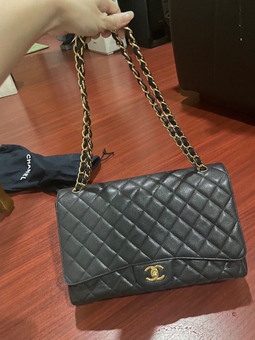 Chanel maxi double flap caviar price Clearance