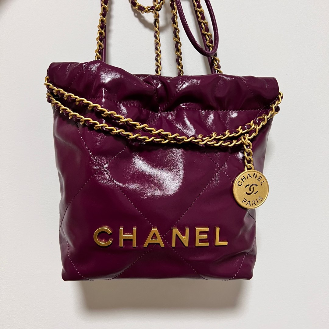 Chanel mini burgundy online