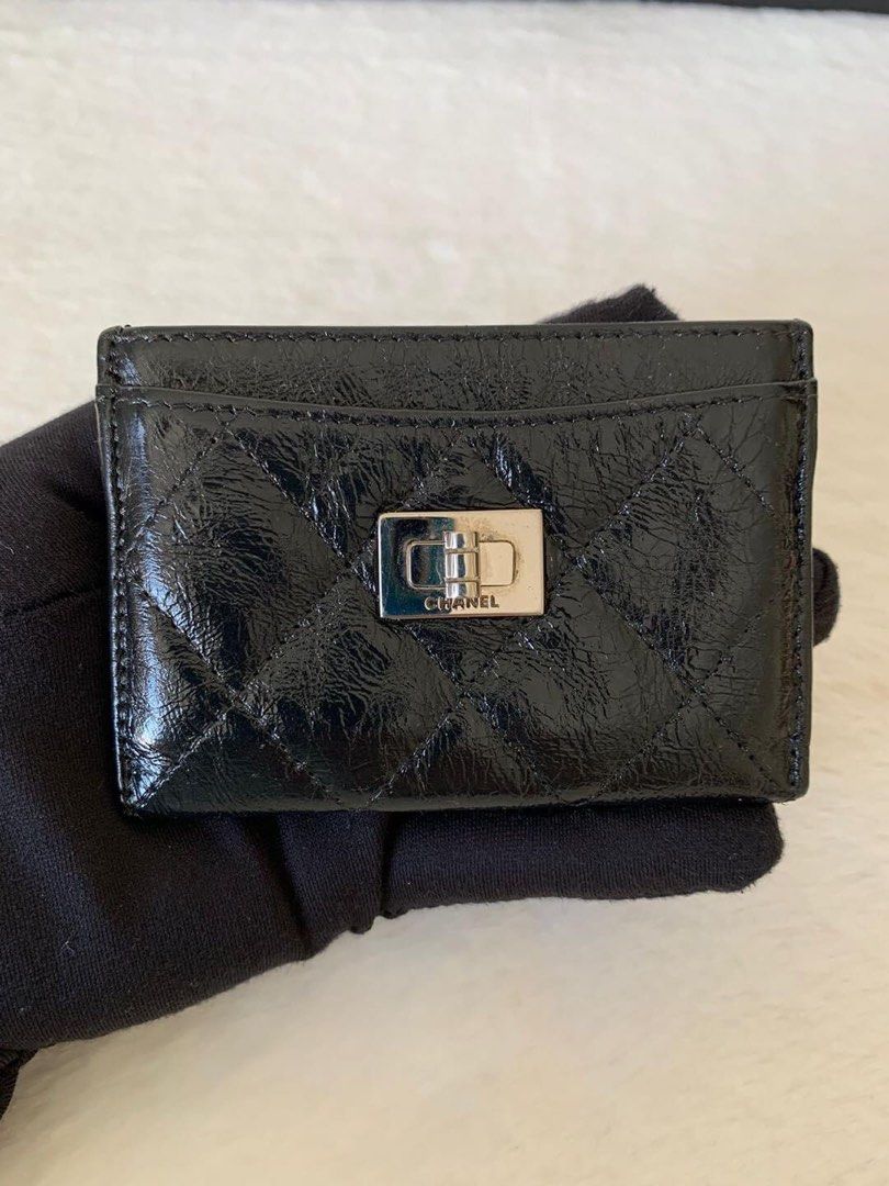 Chanel Reissue 2.55 Cardholder (Category: Luxury Bags & Wallets) located in Manila. Submitted by bagislifeshop (Listing ID 1225940705, Image 1). Description: ▪️Chanel Reissue 2.55 Cardholder▪️ ☑️Available in Pampanga ✅Series 11 ✅Condition: 8.8/10 ✅Material: Lambskin leather ✅Colour: Recoloured from silver to black ✅Inclusions: Hologram sticker intact .