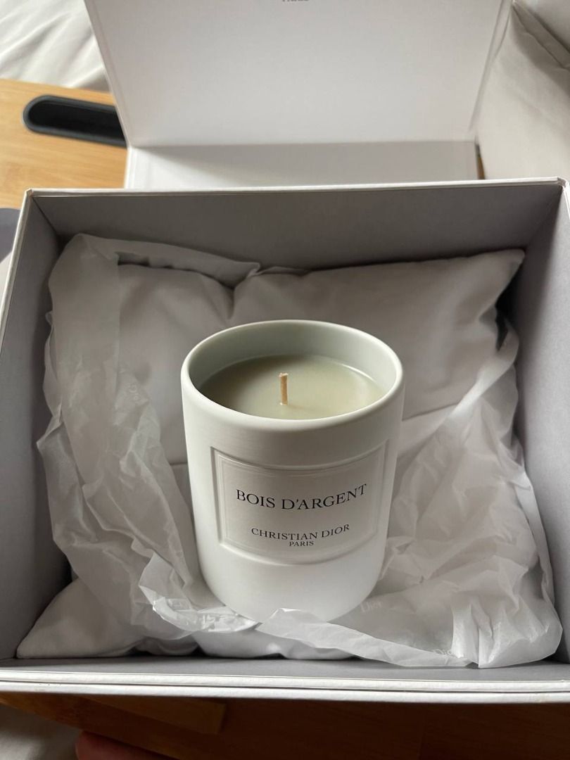 Christian Dior Bois D'Argent Scented Candle In A Jar 250g New Full Size