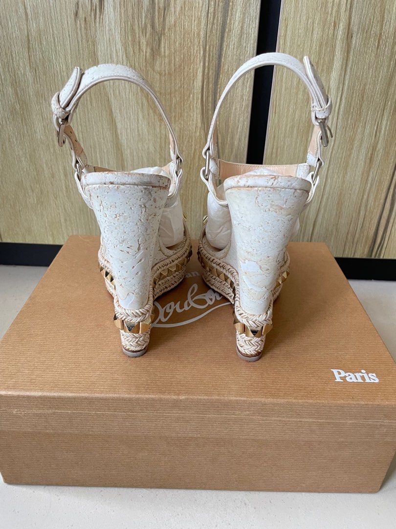 White and gold christian louboutins online
