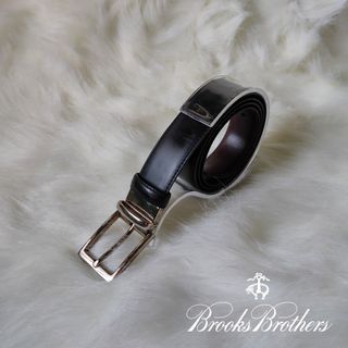 CLASSIC BROOKS BROTHERS ITALY | Reversible Leather Dress Belt