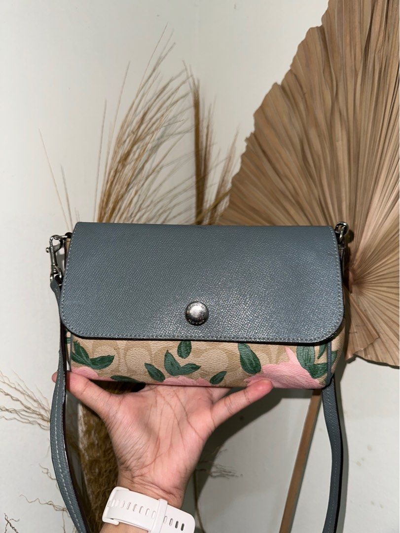 Coach camo rose crossbody discount
