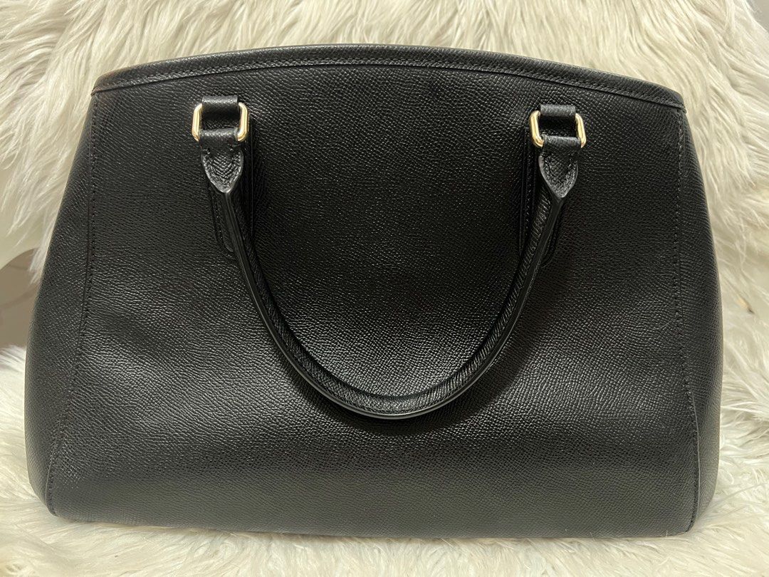 B. MAKOWSKY Black Leather Zip Top Fringed Shoulder Bag Purse - ShopperBoard