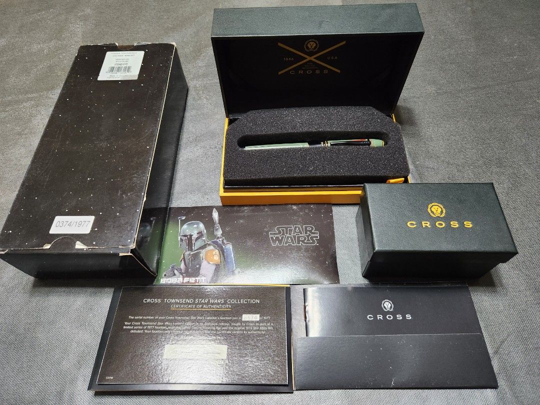 Stylo Plume Cross Townsend Édition Limitée Star Wars Boba Fett - Neuf Avec étiquettes Et Boîte