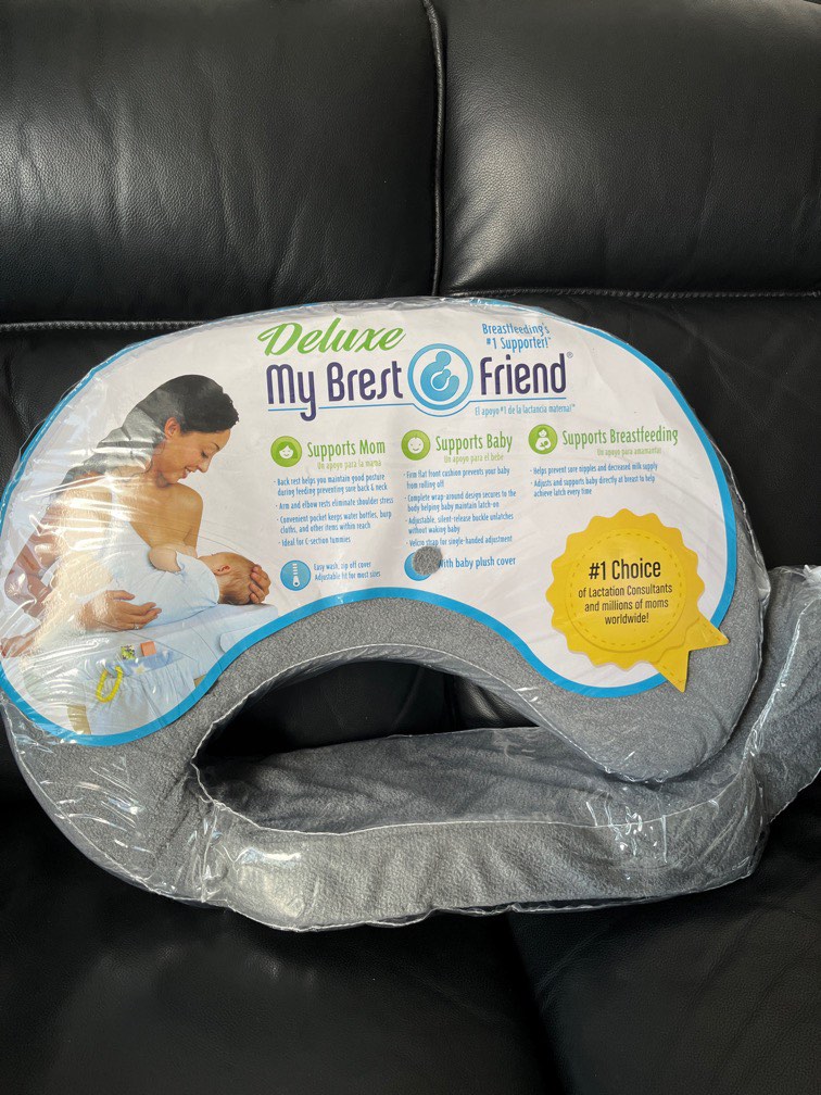 Deluxe My Brest Friend (Grey) Breastfeeding Pillow, Babies & Kids