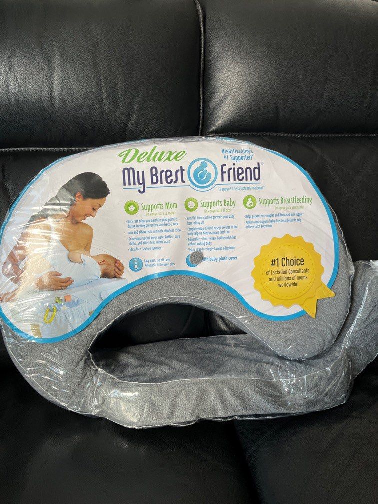Deluxe My Brest Friend (Grey) Breastfeeding Pillow, Babies & Kids