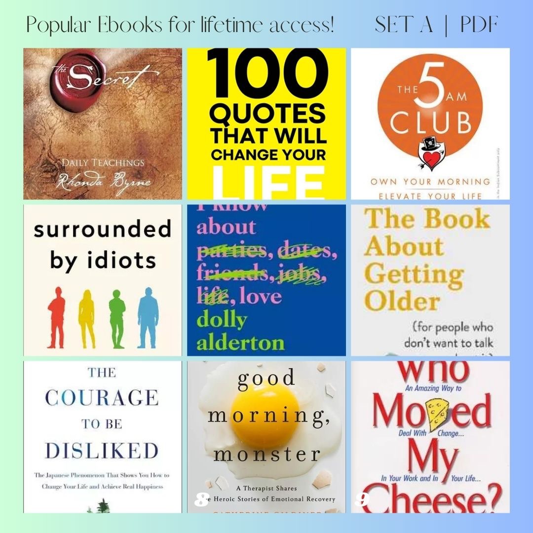 DIGITAL EBOOK PDF POPULAR HIGHLY RECOMMENDED SELFHELP SET A, Mobile Phones  & Gadgets, E-Readers on Carousell