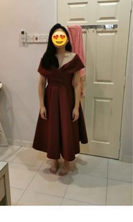 Doublewoot maroon dress