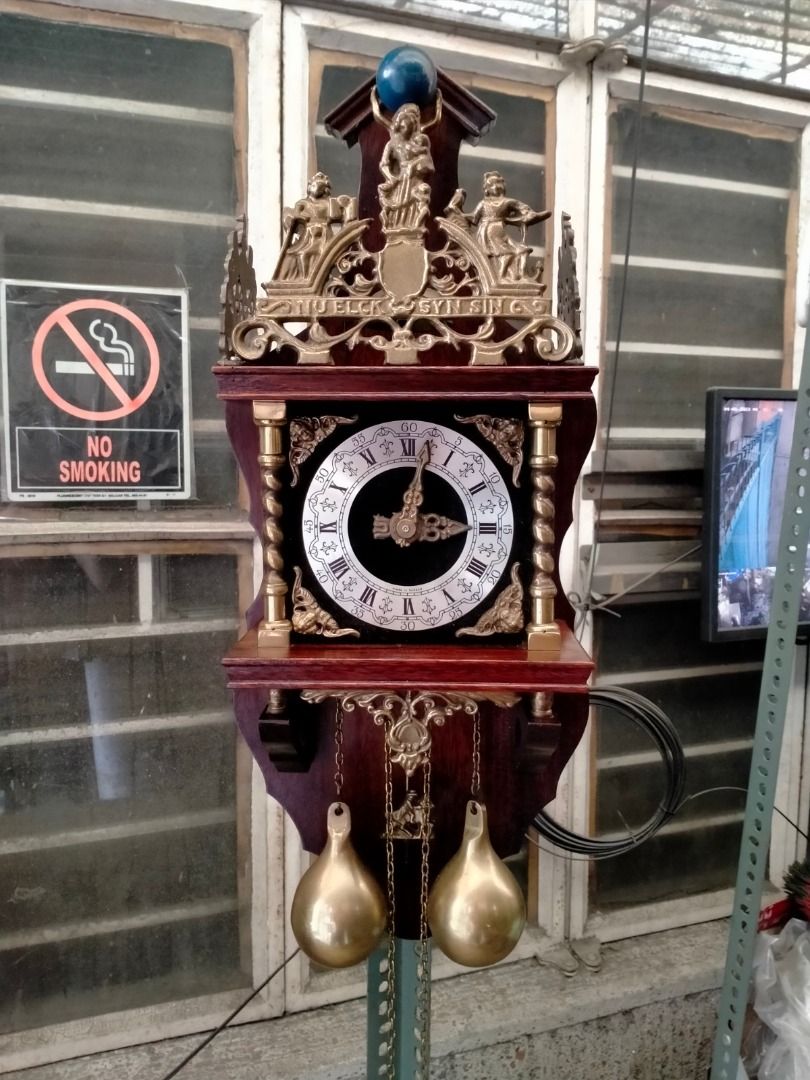 Dutch Clock Zaanse Zaandam 24 inches tall, Hobbies & Toys