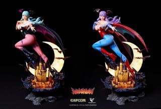 （Ready Stock) Vampire - Morrigan Aensland - Crystal Series - 1/4  statue gk- (TriEagles Studio) 恶魔战士 莫莉卡 莫妮卡 雕像