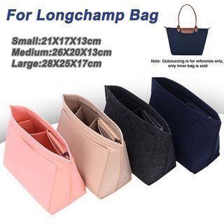 Customizable Velvet Tote Bag Organizer, Purse Insert (Detachable Pouch w/  Metal Zip) - JennyKrafts