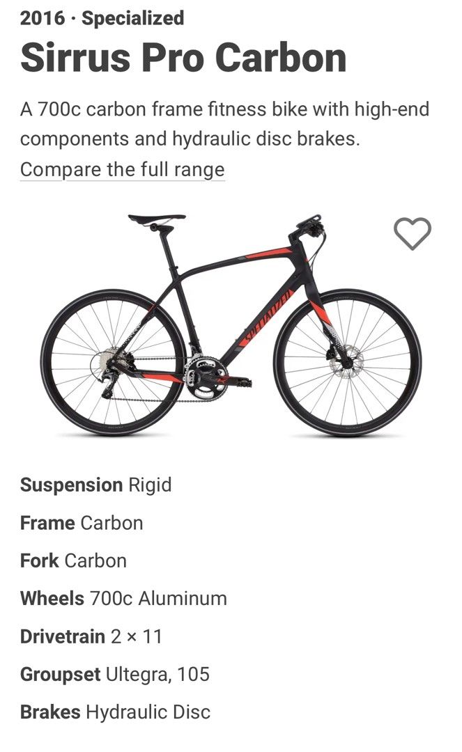 Specialized sirrus pro carbon 2016 cheap