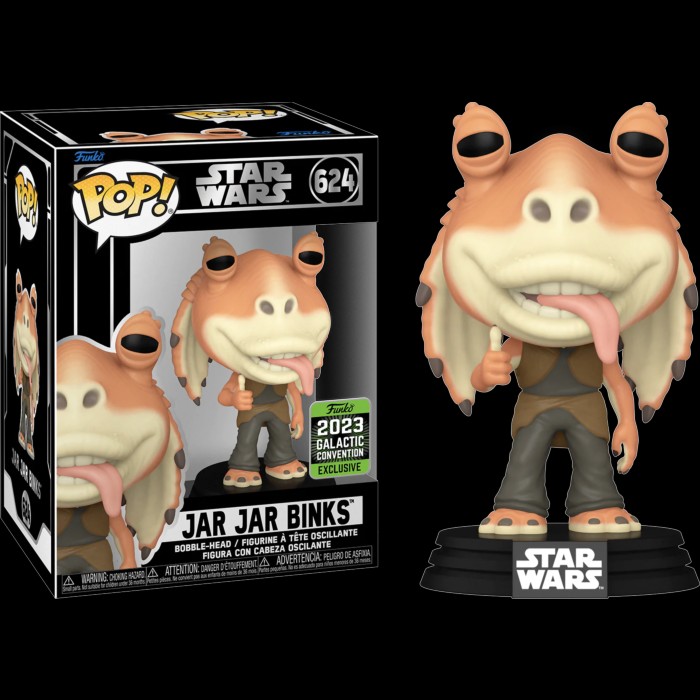 Funko Pop! Star Wars Jar Jar Binks 2023 Galactic Convention Exclusive  Figure #624