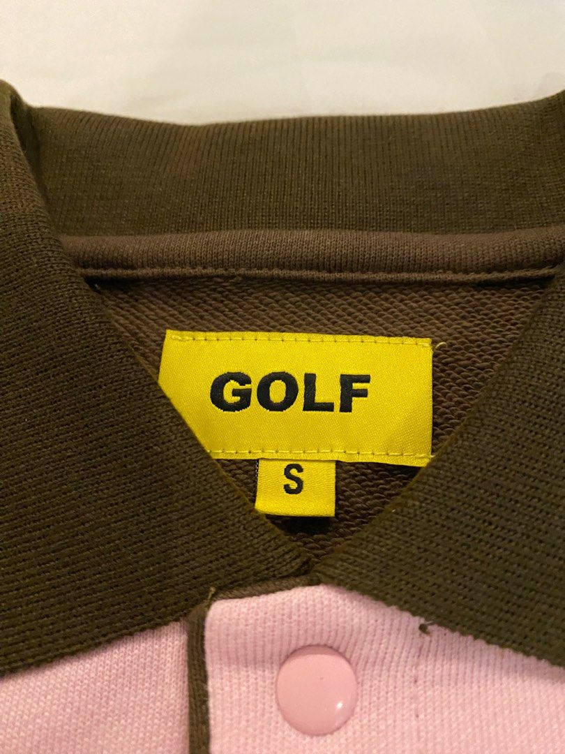 GOLF WANG - Olde Golf Patch Long-sleeve Polo (Brow/Pink) (Category: Tshirts & Polo Shirts ) located in Taguig. Submitted by frommanabu (Listing ID 1226007859, Image 2). Description: RFS: Couldn’t try it on in the store. Didn’t fit right. W: 20 L: 24.5.