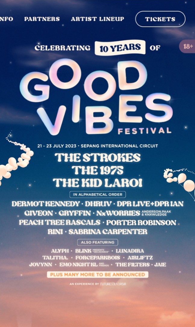 GOOD VIBES FESTIVAL (3 DAY PASS), Tickets & Vouchers, Event Tickets on