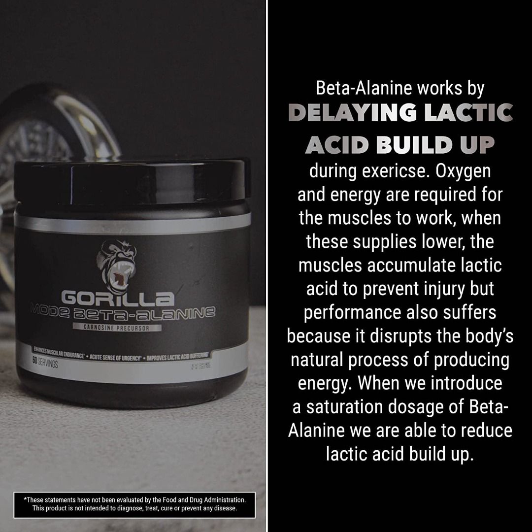 {{PreOrder}} Gorilla Mode Beta Alanine From Gorilla Mind Pre Workout