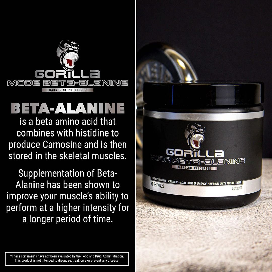 {{PreOrder}} Gorilla Mode Beta Alanine From Gorilla Mind Pre Workout