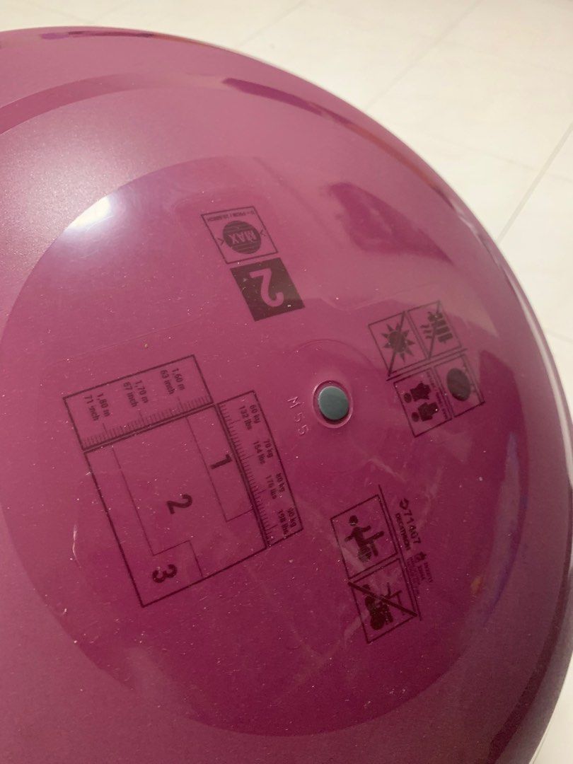 Gym ball (Decathlon M size 65cm Purple ), Sports Equipment