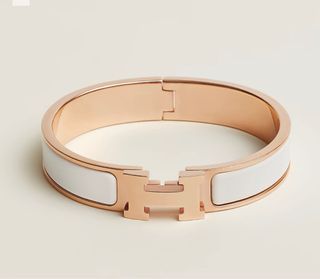 HERMES 2022 Kelly Gourmette Bracelet 18K Rose Gold & Diamonds *New -  Timeless Luxuries