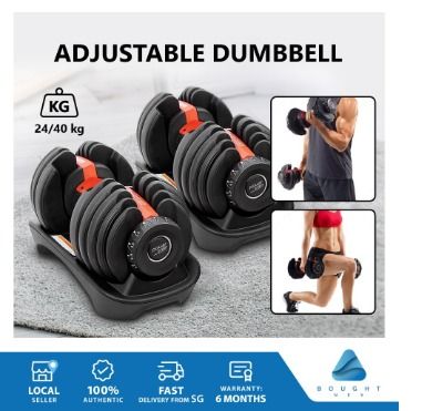 High Quality Gear Adjustable Dumbbell 24kg 40kg Dumbbell Stand Gym