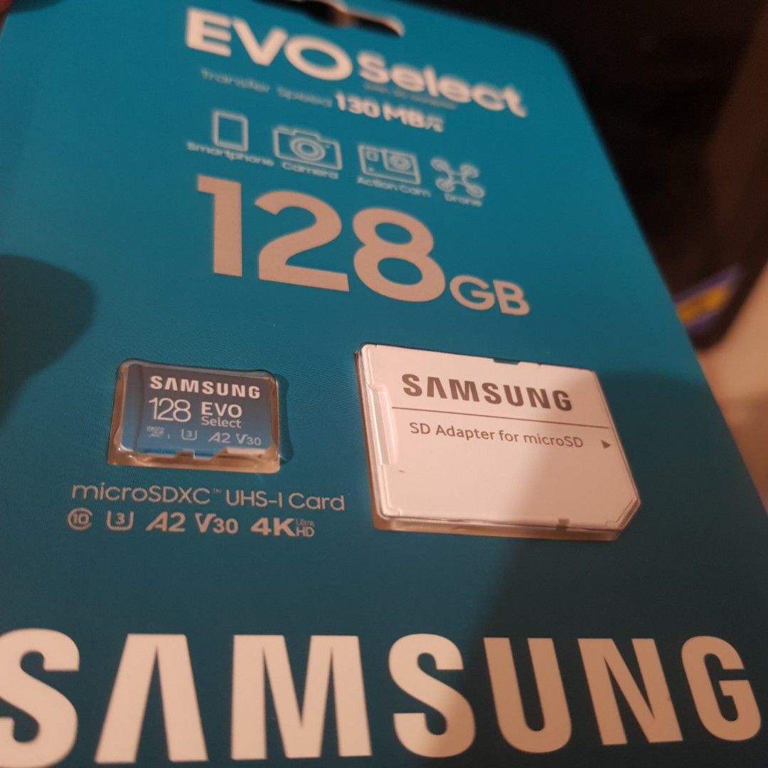 Up to 138mb/s High Transfer speed Samsung Evo Select 128GB, Mobile