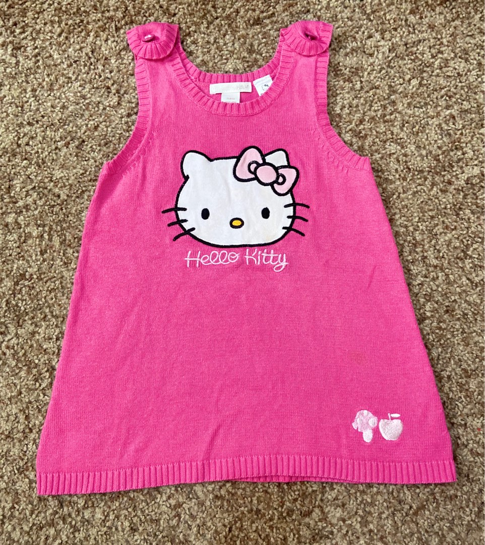 H&M Hello kitty Knitted dress, Babies & Kids, Babies & Kids Fashion on