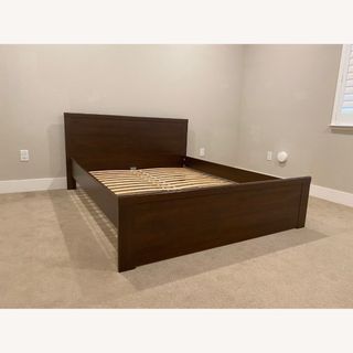 IKEA BRUSALI Queen Size Bed Frame in brown
