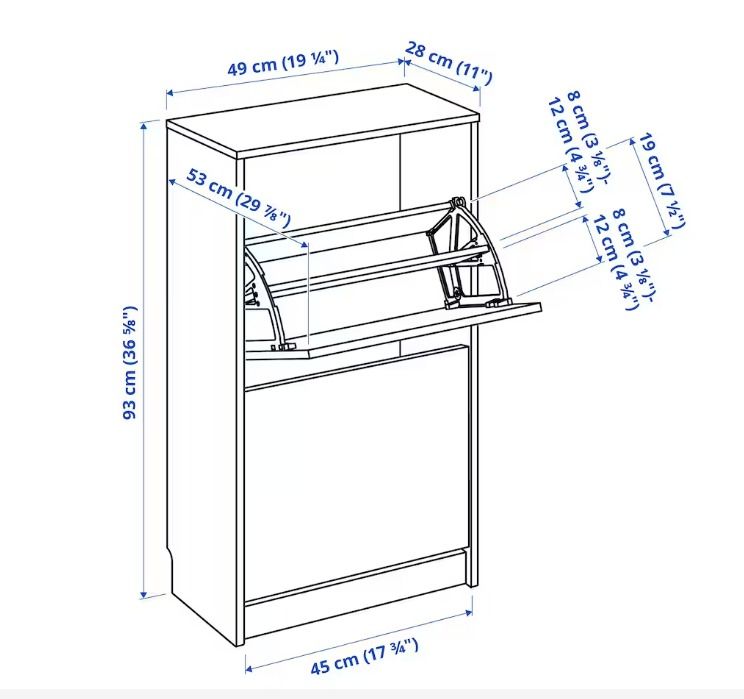 (IKEA) Rak Kasut Shoes Rack Furniture & Home Living, Furniture, Shelves,