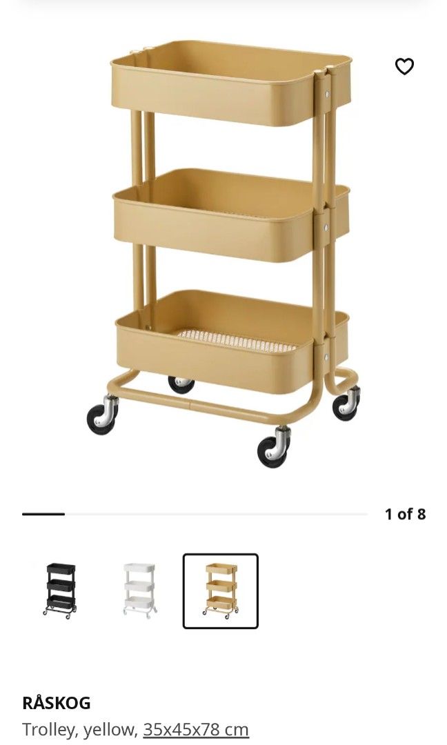 IKEA RASKOG Trolley, Furniture & Home Living, Furniture, Shelves