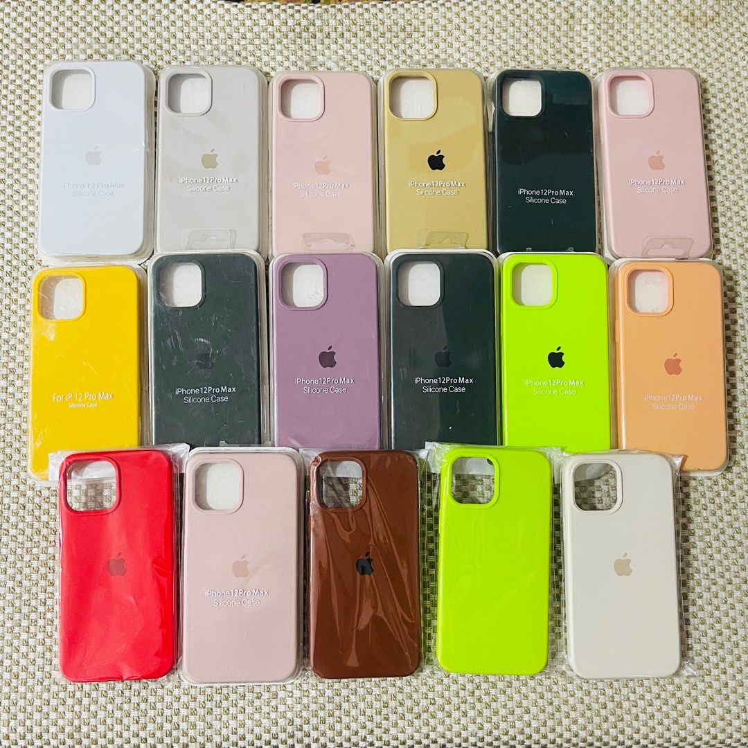 Iphone 12 Pro Max Silicone Case (Category: Cases & Sleeves) located in Mandaluyong City. Submitted by co.case (Listing ID 1225970004, Image 1). Description: ₱180 each 2 for ₱300.