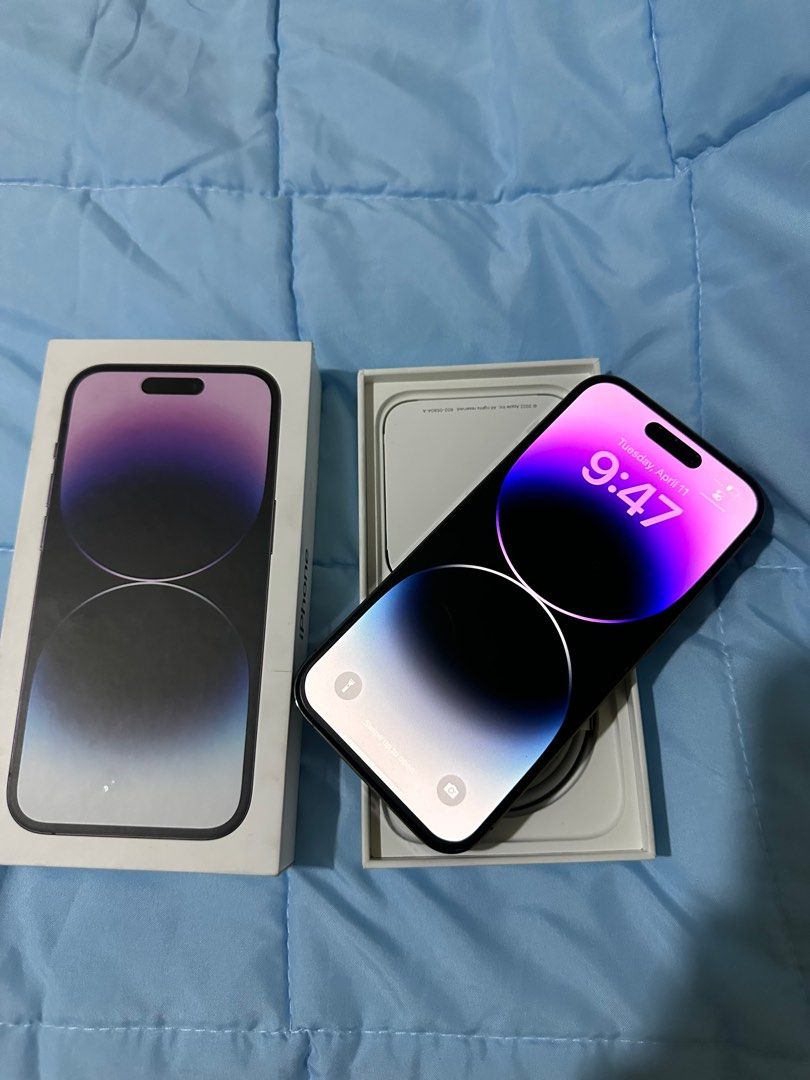 iphone 14 pro 128gb dual sim 2ndhand (Category: iPhone 14 Series) located in Cainta. Submitted by vine_gadget_shop (Listing ID 1226072956, Image 1). Description: iphone 14 pro 128gb dual sim 2ndhand complte package under warranty until septmber 2023 pick up store greenhills shopping center we accept trade in we accept credit cars installment we do cod and door to door we ship nationwide for fast transaction call 09277368323 look for vine.