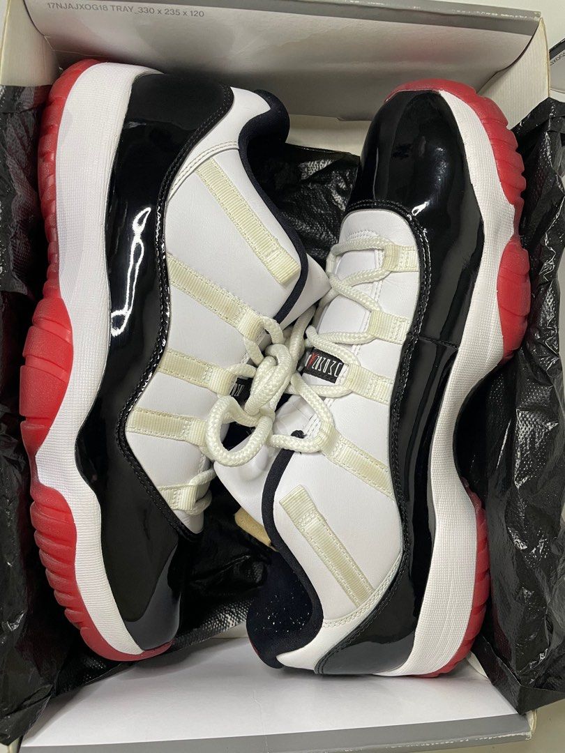Jordan 11 Low Bred Cord (Category: Sneakers) located in Quezon City. Submitted by ledgeve (Listing ID 1225964884, Image 1). Description: AUTHENTIC Jordan 11 Low Bred Cord Size: US 11.5 & UK 10.5 Condition: 9-9.5/10 Color rate: 10/10 Selling for: 11000php ✔️Shoes & Box ✔️Original Receipt 🎧Videos & Pictures of the listed item are available through chat 💰RFS: Resell 📦For Pickup: Please Schedule 📦For Meetup: Please Schedule (For sure buyers only)